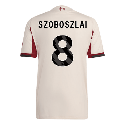 Maglia Gara Liverpool Trasferta SZOBOSZLAI #8 Uomo 2025/26