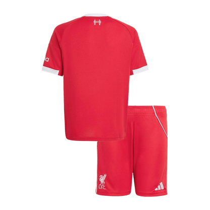 Completo Bambino Liverpool Casa 2025/26 - 2 Pezzi