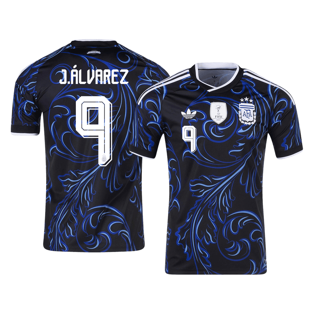Maglia Replica Argentina Trasferta J. ÁLVAREZ #9 Uomo Mondiali 2026