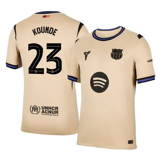 Maglia Replica Barcelona Trasferta KOUNDE #23 Uomo 2025/26